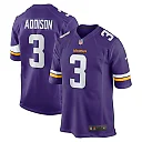 Zennovawear Men's Minnesota Vikings Addison Purple Game Jersey