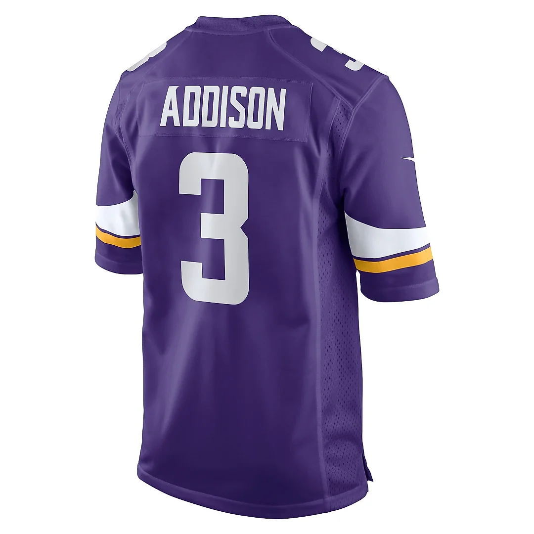 Zennovawear Men's Minnesota Vikings Addison Purple Game Jersey