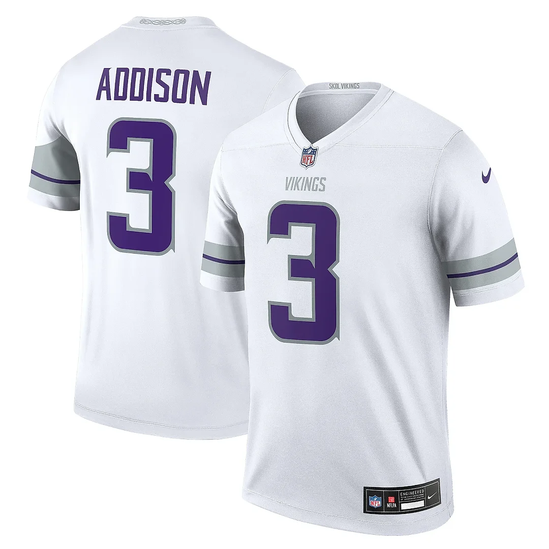 Zennovawear Men's Minnesota Vikings Addison White Alternate Legend Player Performance Top
