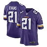 Zennovawear Men's Minnesota Vikings Akayleb Evans Purple Game Player Jersey