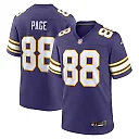Zennovawear Men's Minnesota Vikings Alan Page Purple Classic Retired Player Jersey