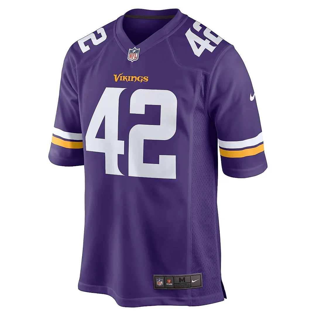 Zennovawear Men's Minnesota Vikings Andrew DePaola Purple Game Jersey