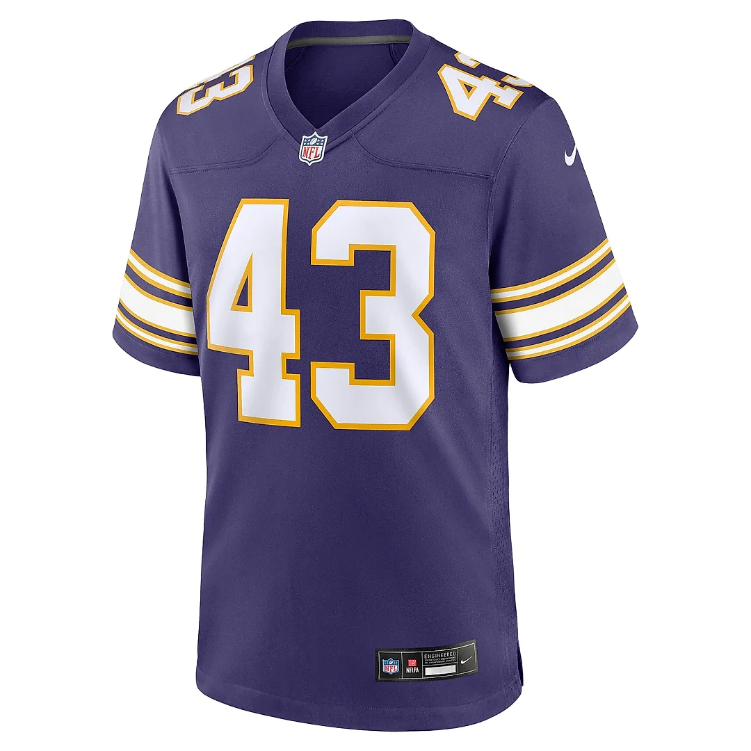 Zennovawear Men's Minnesota Vikings Andrew Van Ginkel Purple Alternate Game Jersey