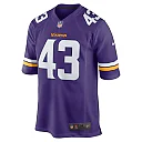 Zennovawear Men's Minnesota Vikings Andrew Van Ginkel Purple Team Game Jersey