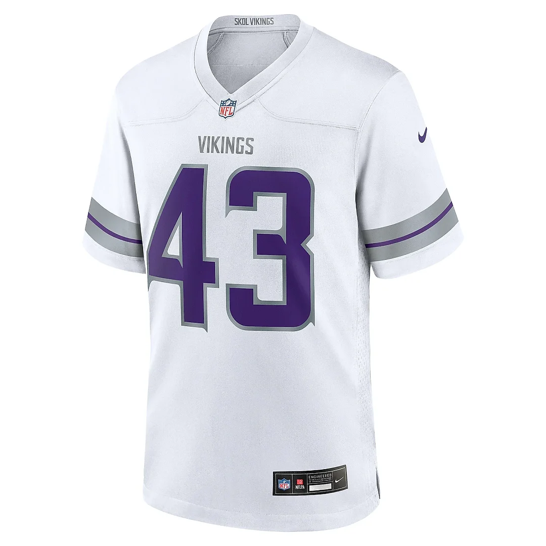 Zennovawear Men's Minnesota Vikings Andrew Van Ginkel White Alternate Game Jersey