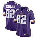 Zennovawear Men's Minnesota Vikings Ben Ellefson Purple Game Jersey