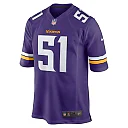 Zennovawear Men's Minnesota Vikings Benton Whitley Purple Home Game Player Jersey