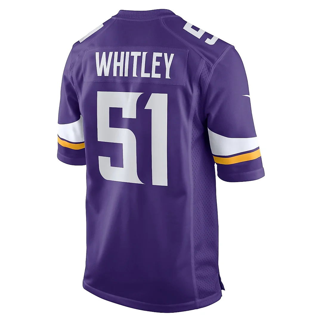 Zennovawear Men's Minnesota Vikings Benton Whitley Purple Home Game Player Jersey