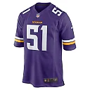 Zennovawear Men's Minnesota Vikings Blake Cashman Purple Team Game Jersey