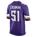 Zennovawear Men's Minnesota Vikings Blake Cashman Purple Team Game Jersey