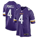 Zennovawear Men's Minnesota Vikings Brandon Powell Purple Game Jersey