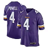 Zennovawear Men's Minnesota Vikings Brandon Powell Purple Game Jersey