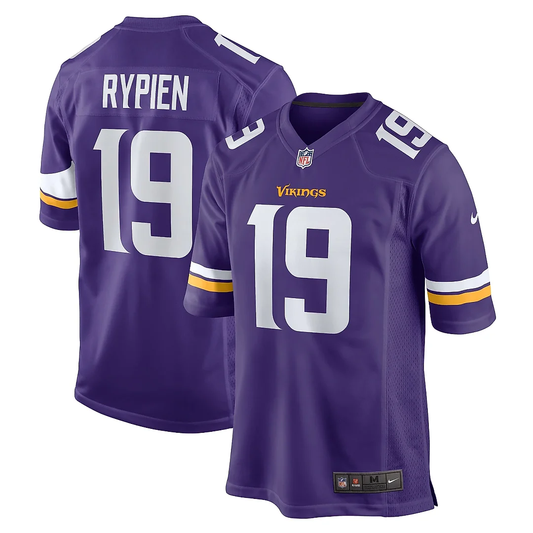 Zennovawear Men's Minnesota Vikings Brett Rypien Purple Game Jersey