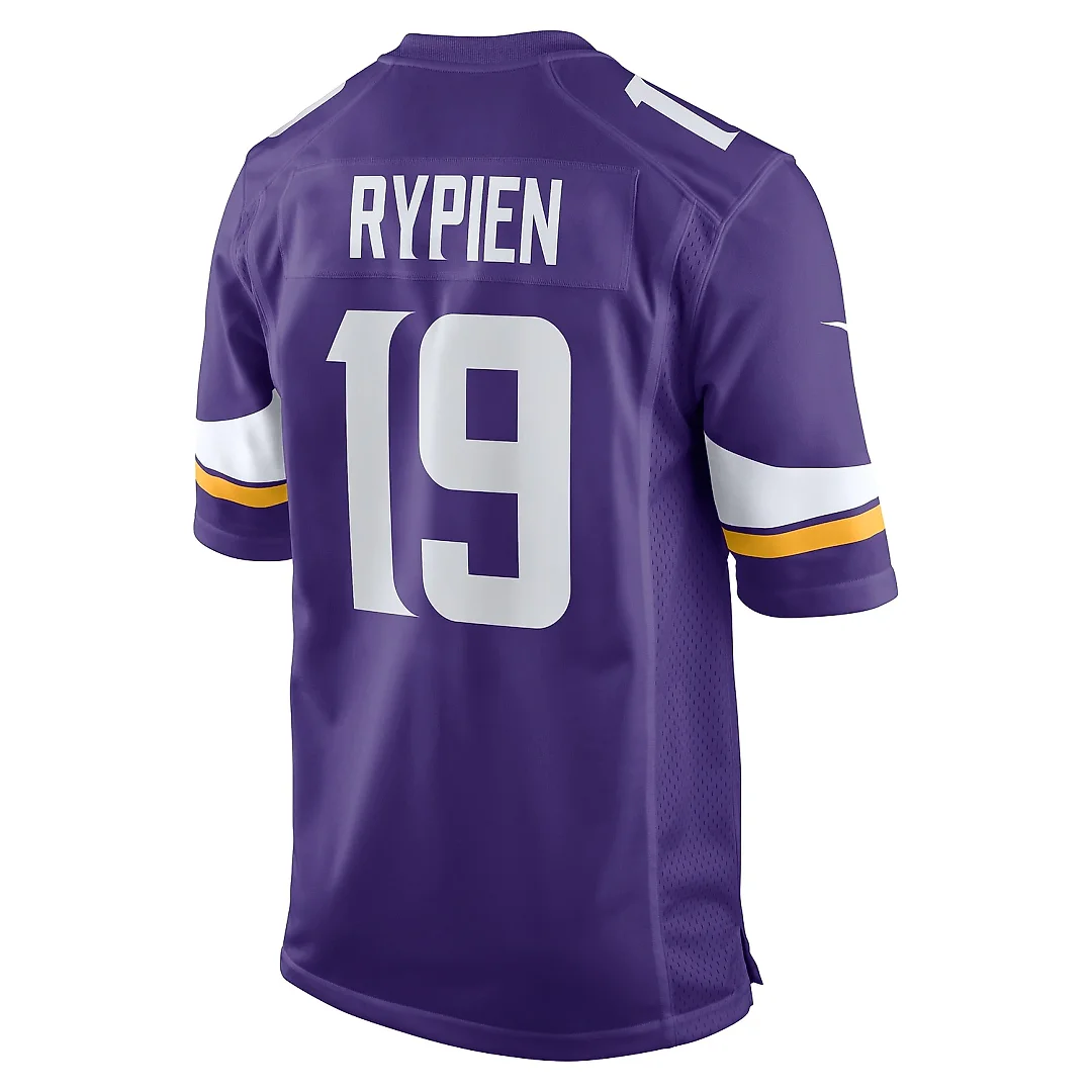 Zennovawear Men's Minnesota Vikings Brett Rypien Purple Game Jersey