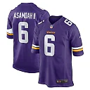 Zennovawear Men's Minnesota Vikings Brian Asamoah II Purple Game Jersey