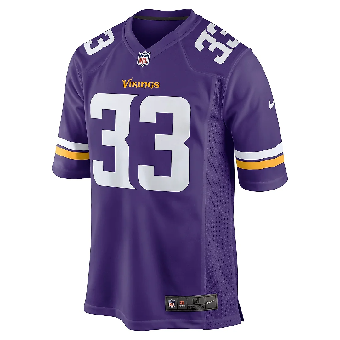 Zennovawear Men's Minnesota Vikings Brian Asamoah Purple Player Game Jersey