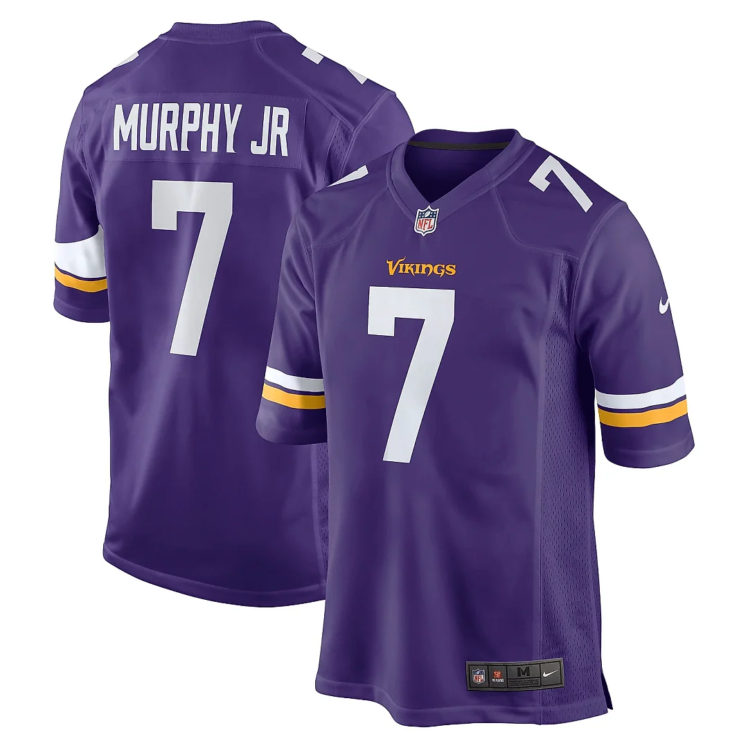 Zennovawear Men's Minnesota Vikings Byron Murphy Jr. Purple Game Jersey