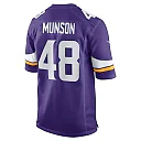 Zennovawear Men's Minnesota Vikings Calvin Munson Purple Game Jersey