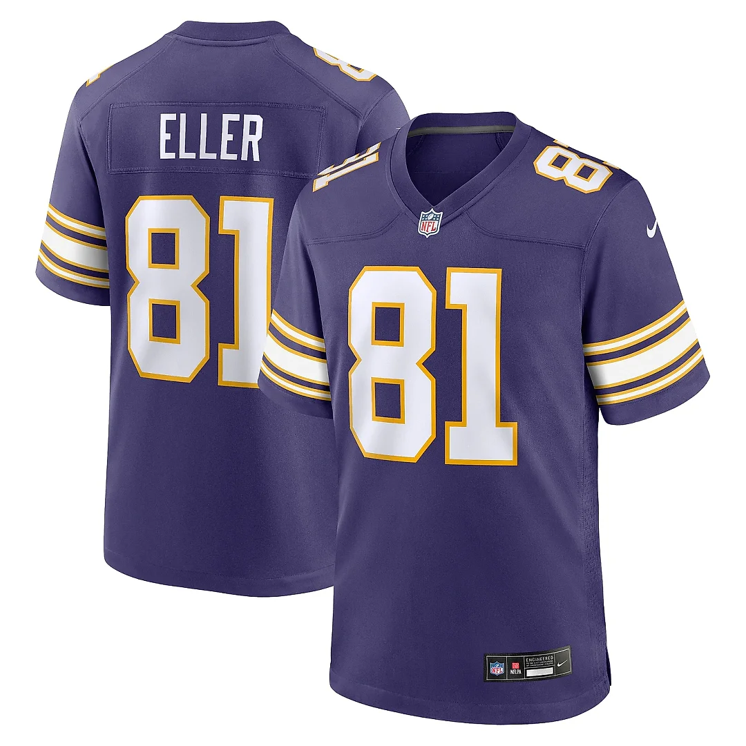 Zennovawear Men's Minnesota Vikings Carl Eller Purple Classic Retired Player Jersey