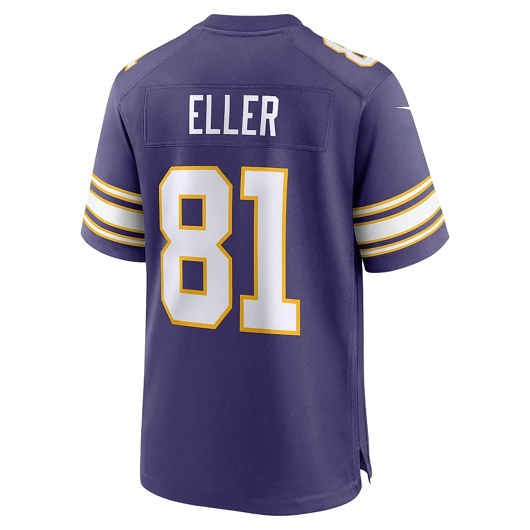 Zennovawear Men's Minnesota Vikings Carl Eller Purple Classic Retired Player Jersey