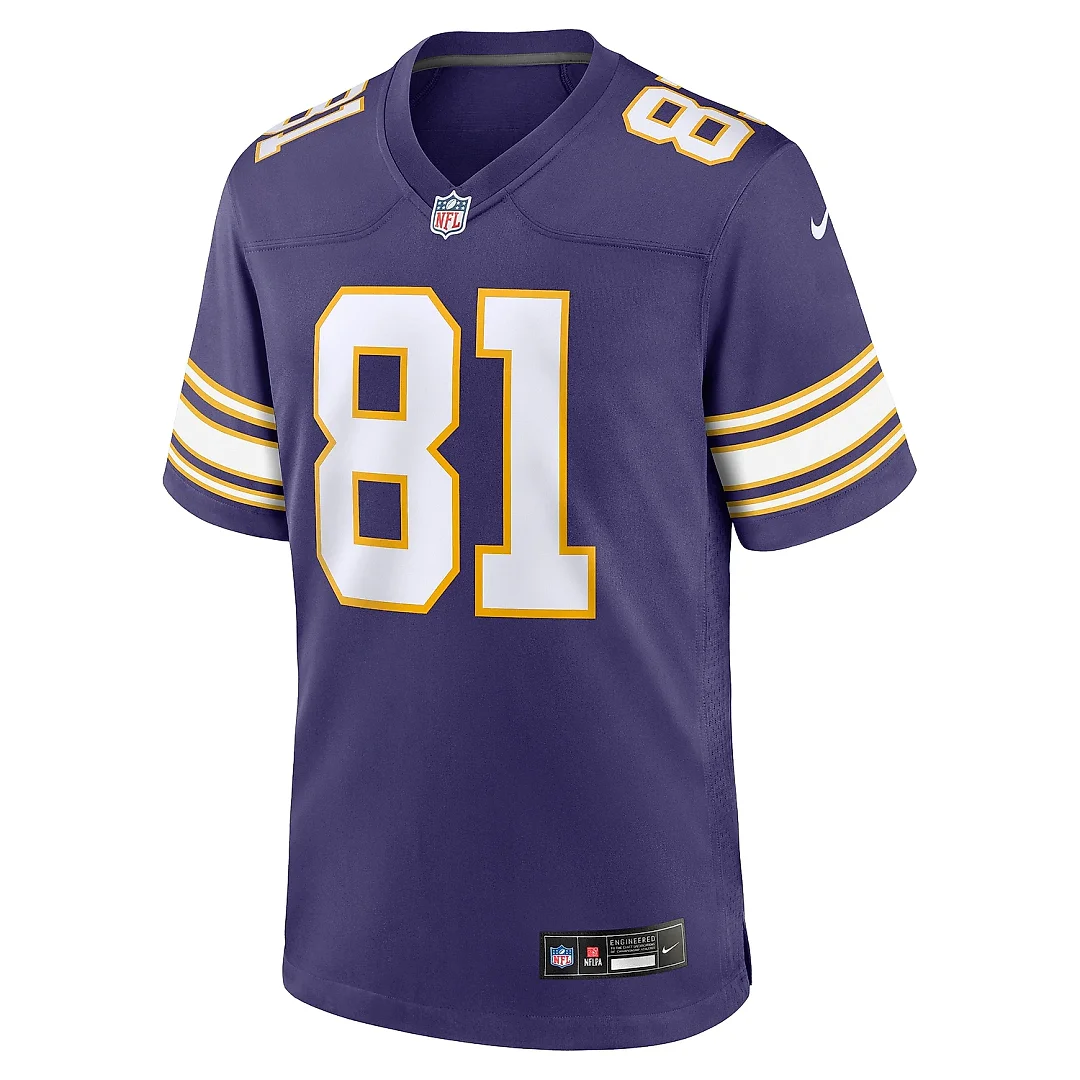 Zennovawear Men's Minnesota Vikings Carl Eller Purple Classic Retired Player Jersey