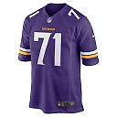 Zennovawear Men's Minnesota Vikings Christian Darrisaw Purple Game Jersey