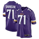 Zennovawear Men's Minnesota Vikings Christian Darrisaw Purple Game Jersey