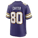 Zennovawear Men's Minnesota Vikings Cris Carter Purple Classic Retired Player Game Jersey
