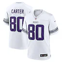 Zennovawear Men's Minnesota Vikings Cris Carter White Alternate Retired Player Game Jersey