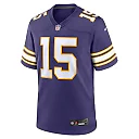 Zennovawear Men's Minnesota Vikings Dallas Turner Purple Alternate Game Jersey