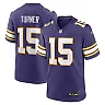 Zennovawear Men's Minnesota Vikings Dallas Turner Purple Alternate Game Jersey