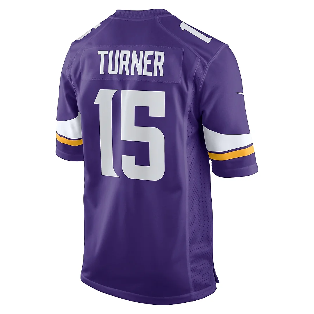 Zennovawear Men's Minnesota Vikings Dallas Turner Purple Game Jersey
