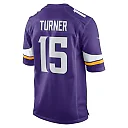 Zennovawear Men's Minnesota Vikings Dallas Turner Purple Game Jersey