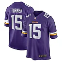 Zennovawear Men's Minnesota Vikings Dallas Turner Purple Player Game Jersey