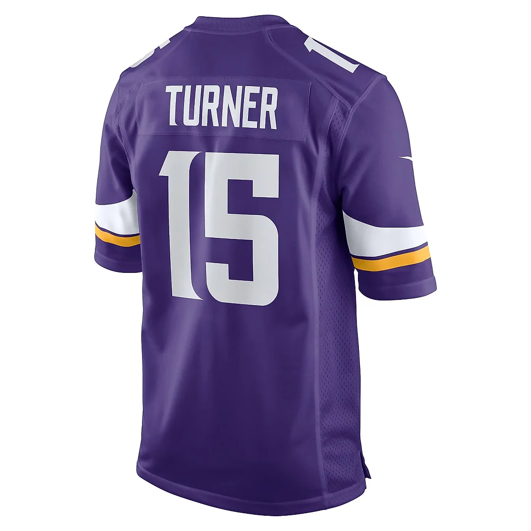 Zennovawear Men's Minnesota Vikings Dallas Turner Purple Player Game Jersey