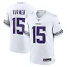 Zennovawear Men's Minnesota Vikings Dallas Turner White Alternate Game Player Jersey