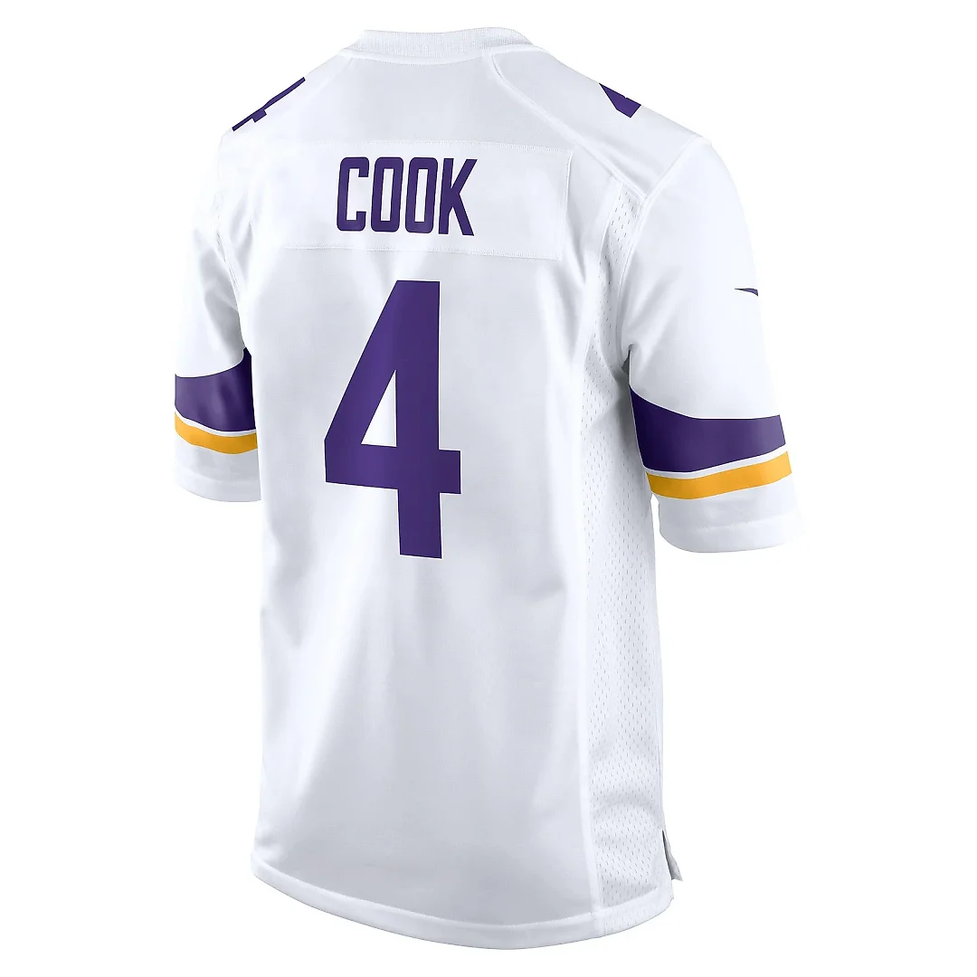 Zennovawear Men's Minnesota Vikings Dalvin Cook White Game Jersey