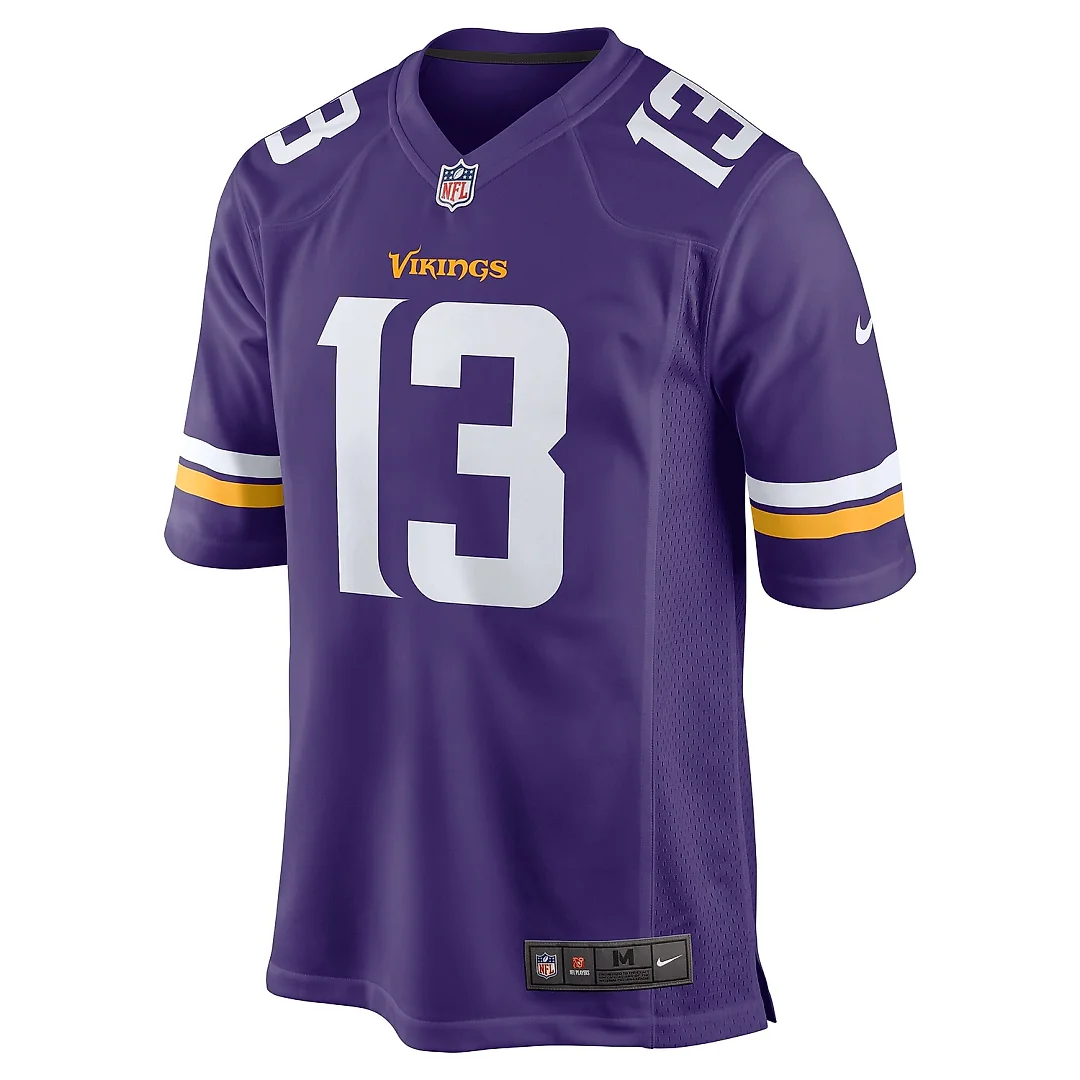 Zennovawear Men's Minnesota Vikings Daniel Jones Purple Team Game Jersey