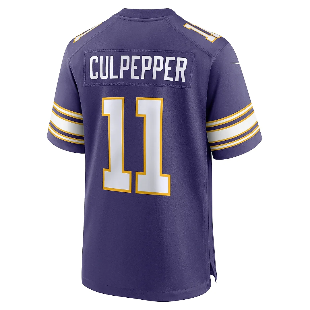 Zennovawear Men's Minnesota Vikings Daunte Culpepper Purple Classic Retired Player Game Jersey