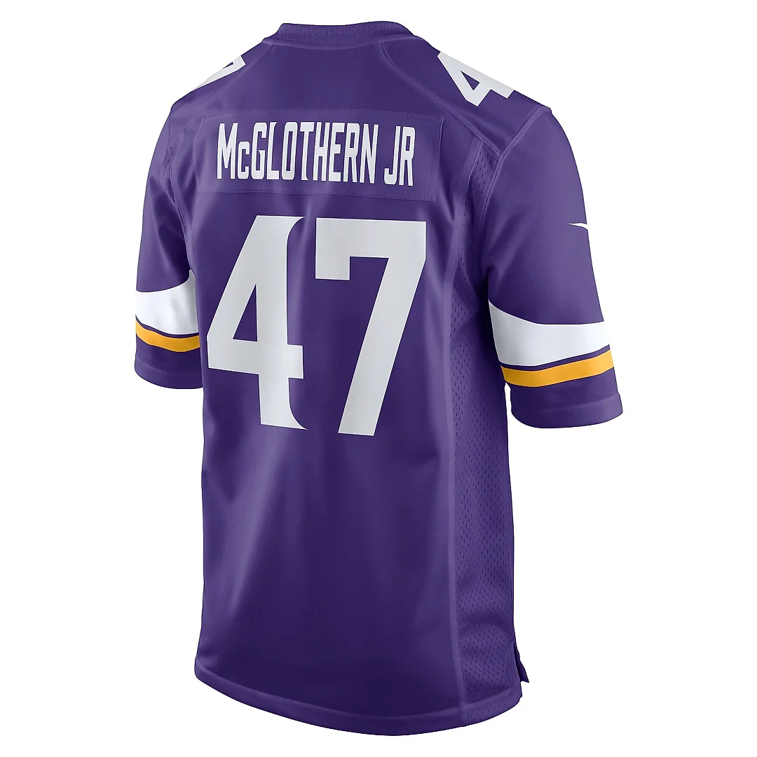 Zennovawear Men's Minnesota Vikings Dwight McGlothern Jr. Purple Game Jersey