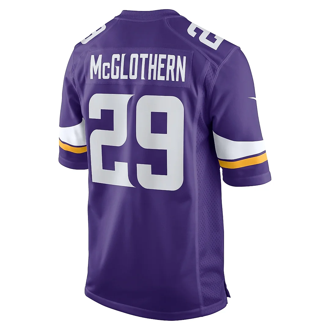 Zennovawear Men's Minnesota Vikings Dwight McGlothern Purple Game Jersey