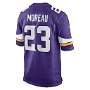 Zennovawear Men's Minnesota Vikings Fabian Moreau Purple Game Jersey