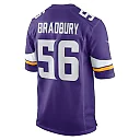 Zennovawear Men's Minnesota Vikings Garrett Bradbury Purple Game Jersey