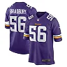 Zennovawear Men's Minnesota Vikings Garrett Bradbury Purple Game Jersey