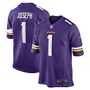 Zennovawear Men's Minnesota Vikings Greg Joseph Purple Game Jersey