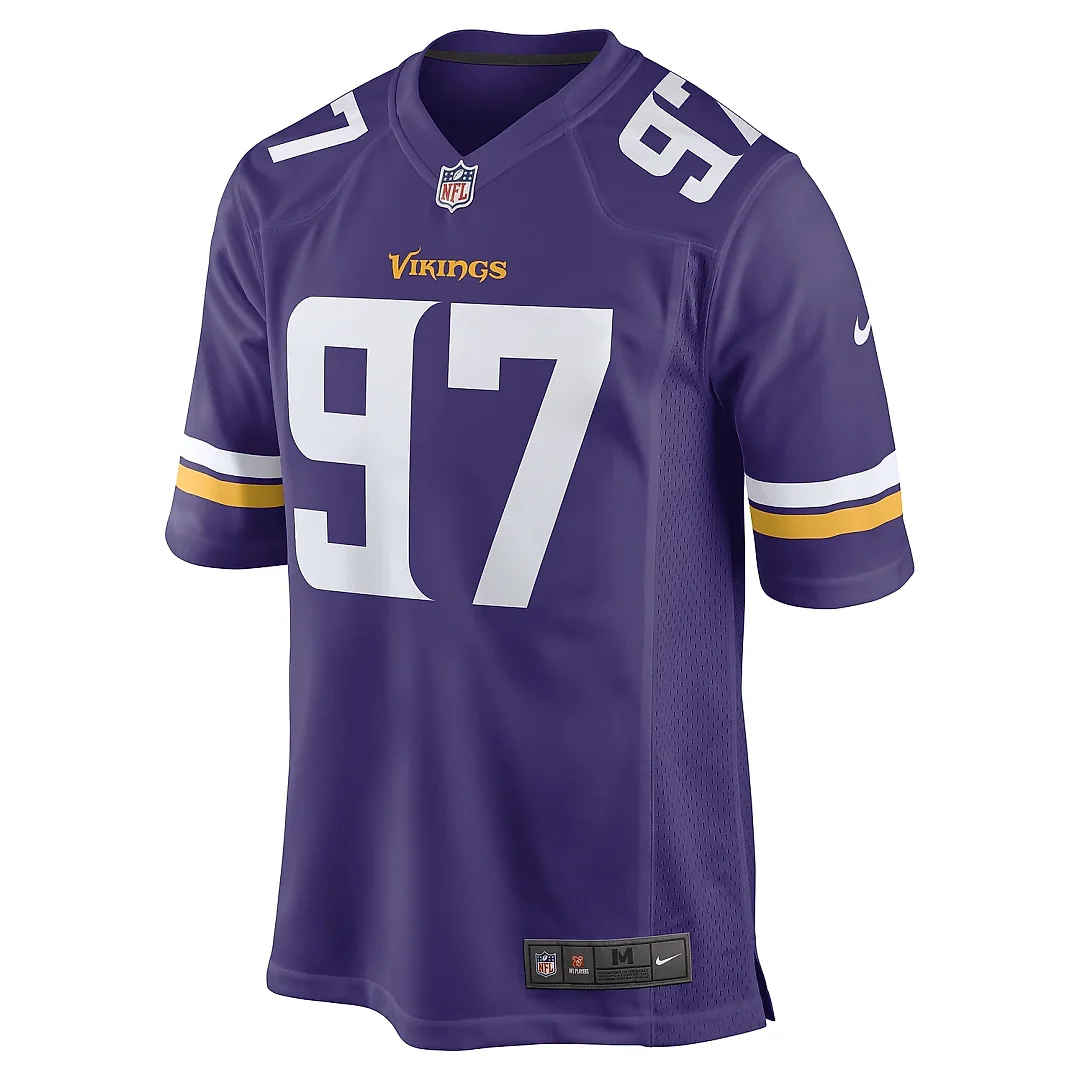 Zennovawear Men's Minnesota Vikings Harrison Phillips Purple Game Player Jersey