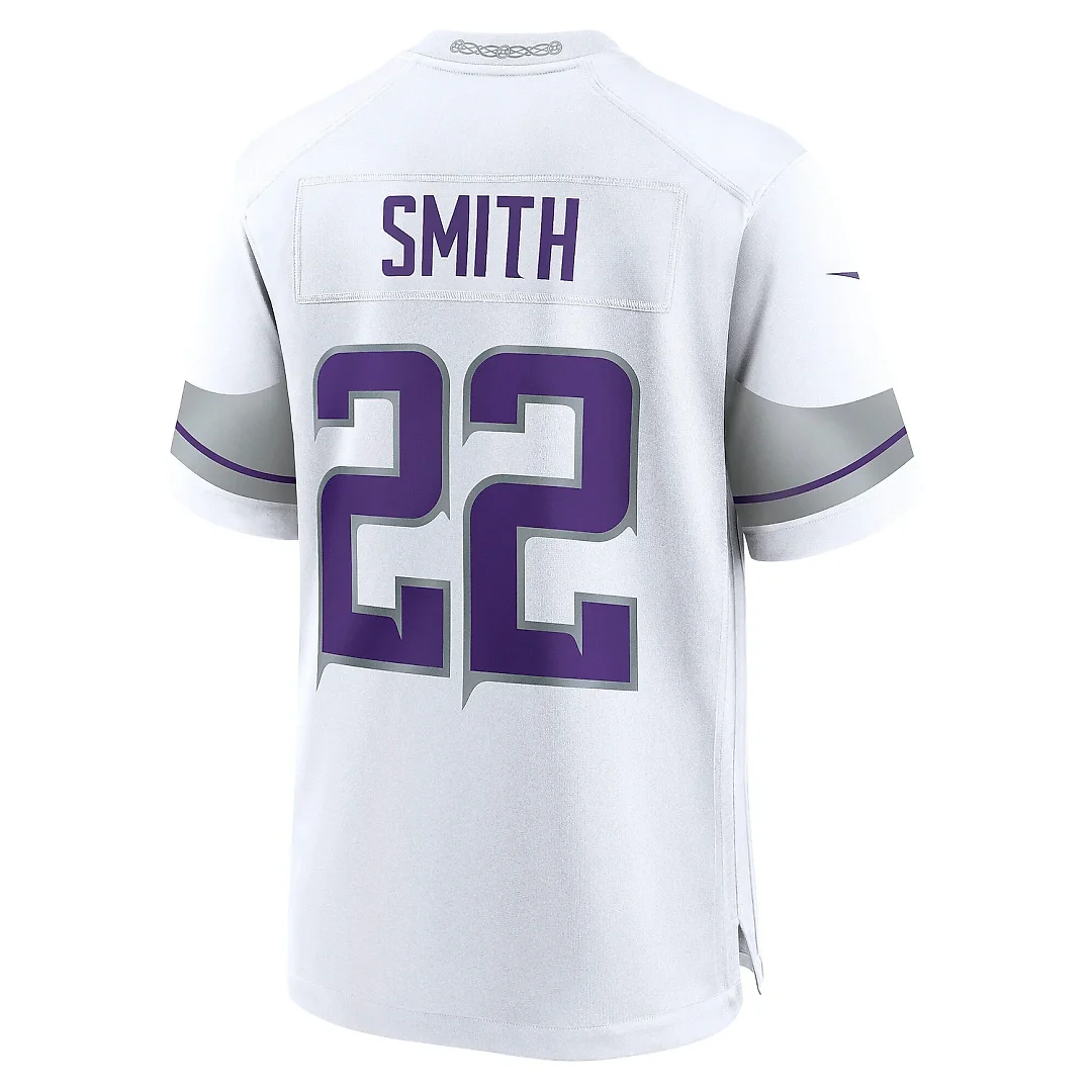 Zennovawear Men's Minnesota Vikings Harrison Smith White Alternate Game Jersey