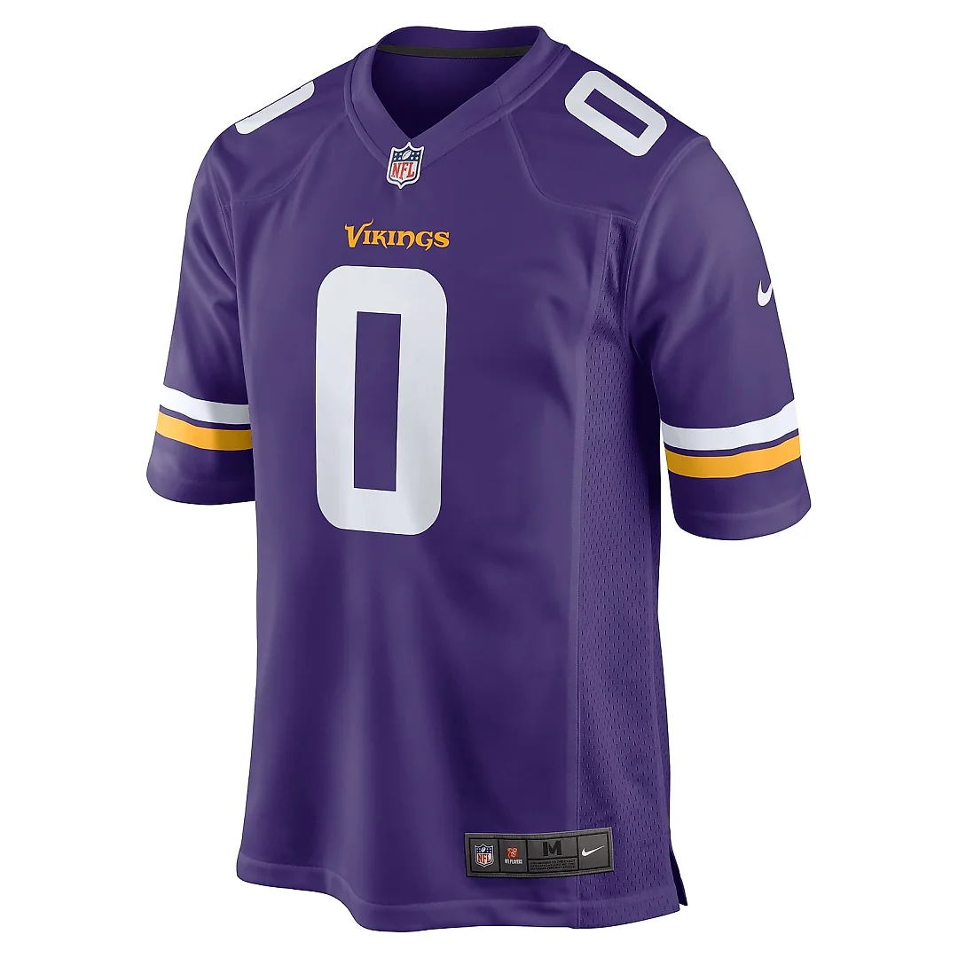 Zennovawear Men's Minnesota Vikings Ivan Pace Jr Purple Game Jersey