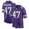 Zennovawear Men's Minnesota Vikings Jake McQuaide Purple Game Jersey