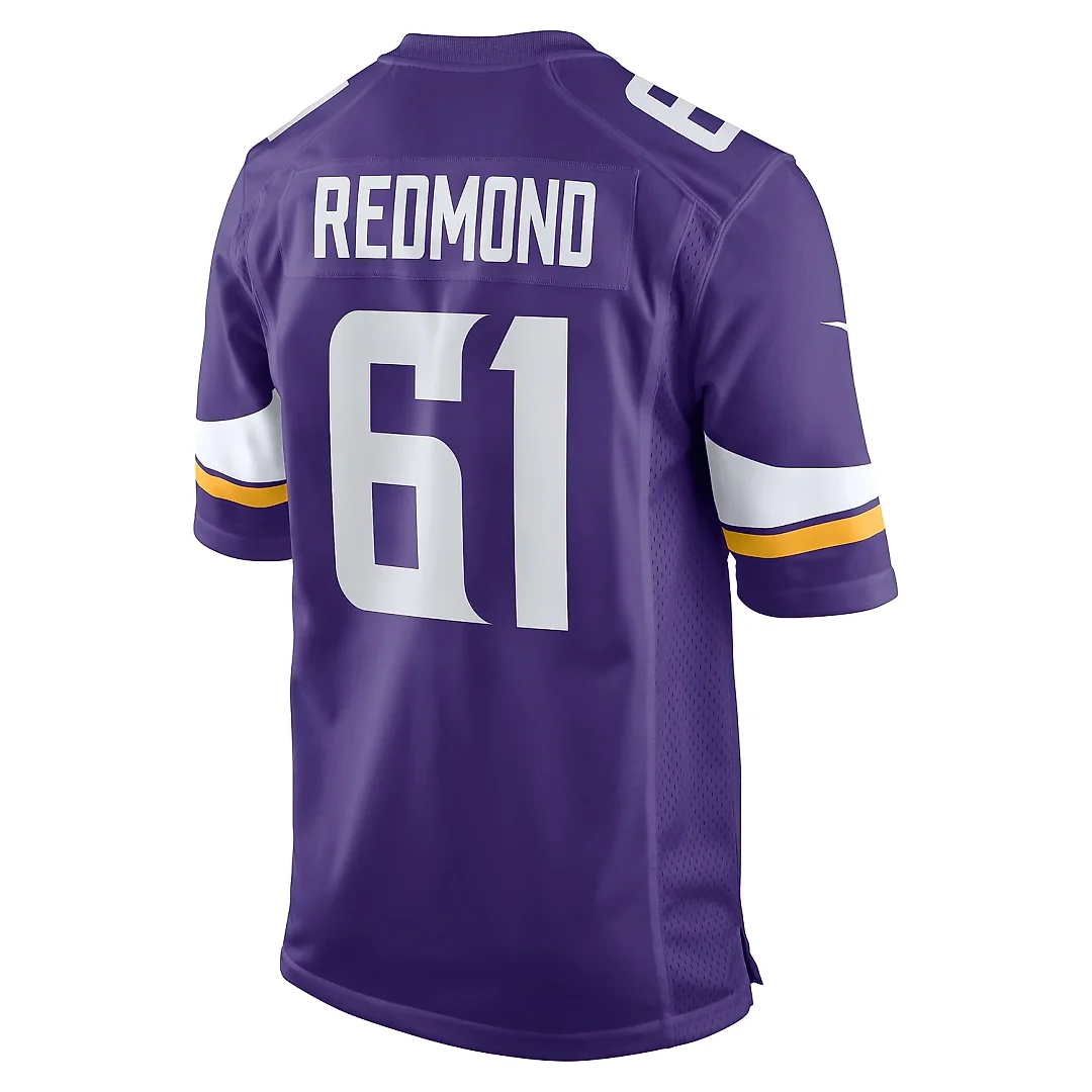 Zennovawear Men's Minnesota Vikings Jalen Redmond Purple Game Jersey